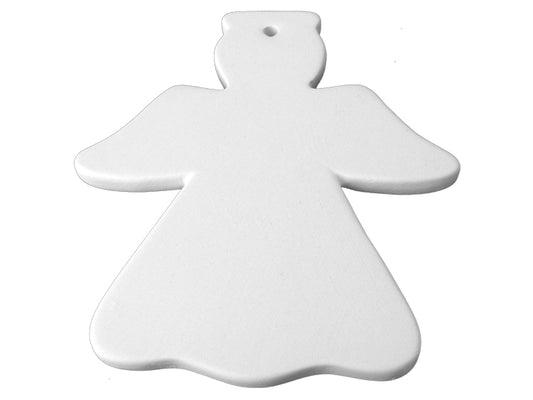 Ceramic Flat Angel Ornament