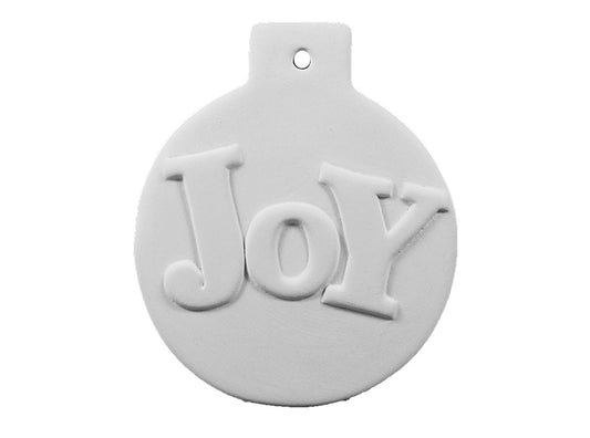 Ceramic Flat Ball Joy Ornament