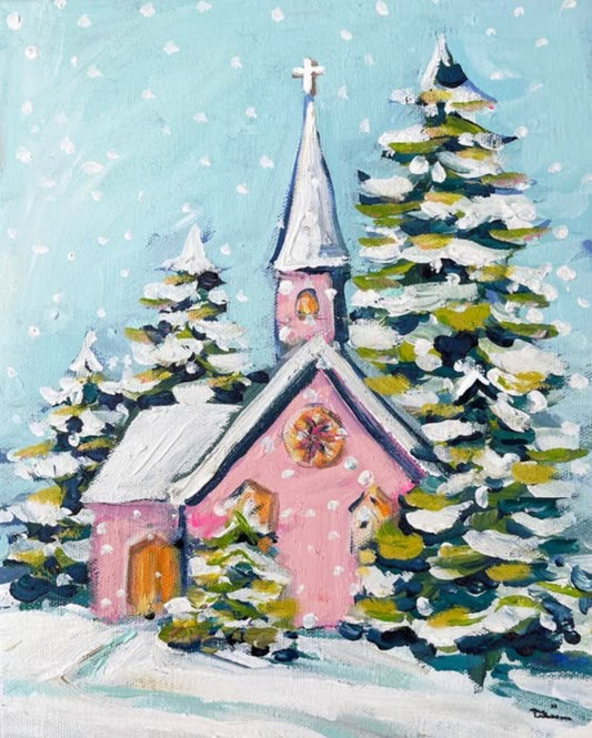 Winter Chapel Painting Class $35 11-10-25 6:00-8:00