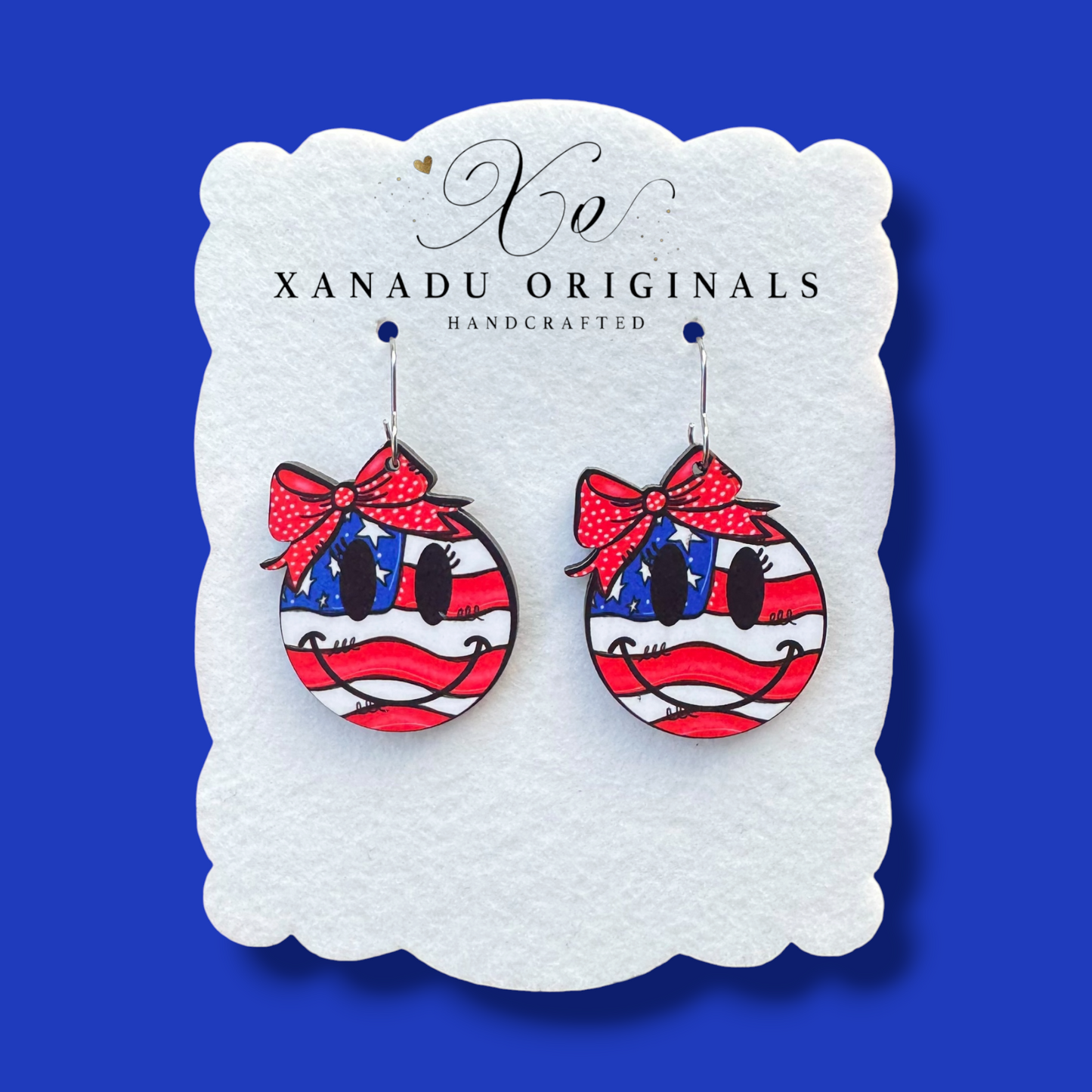 Smiley Flag Earrings