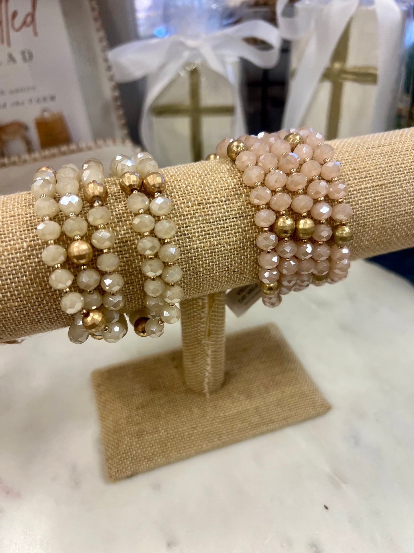 Glass Beaded Bracelet Stack