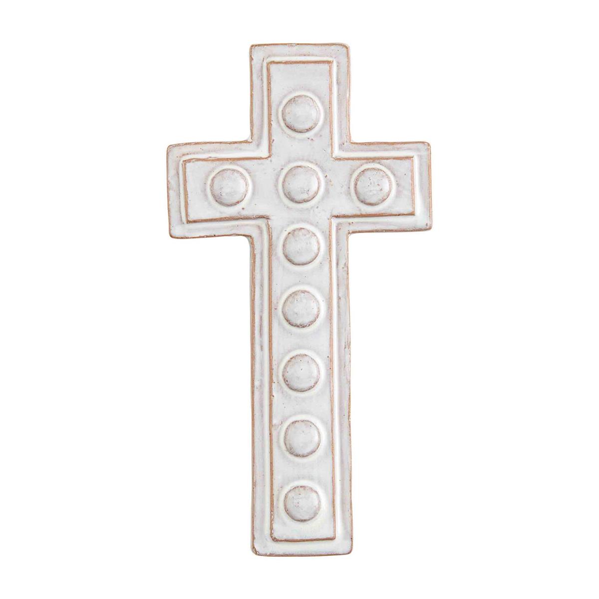 White Stoneware Cross