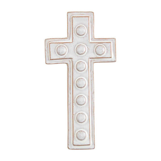 White Stoneware Cross