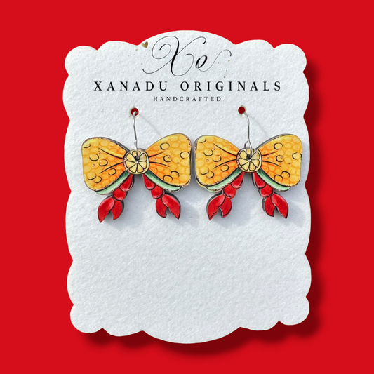 Corn and Crab Earrings