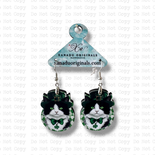 Lucky Black Cat Earrings