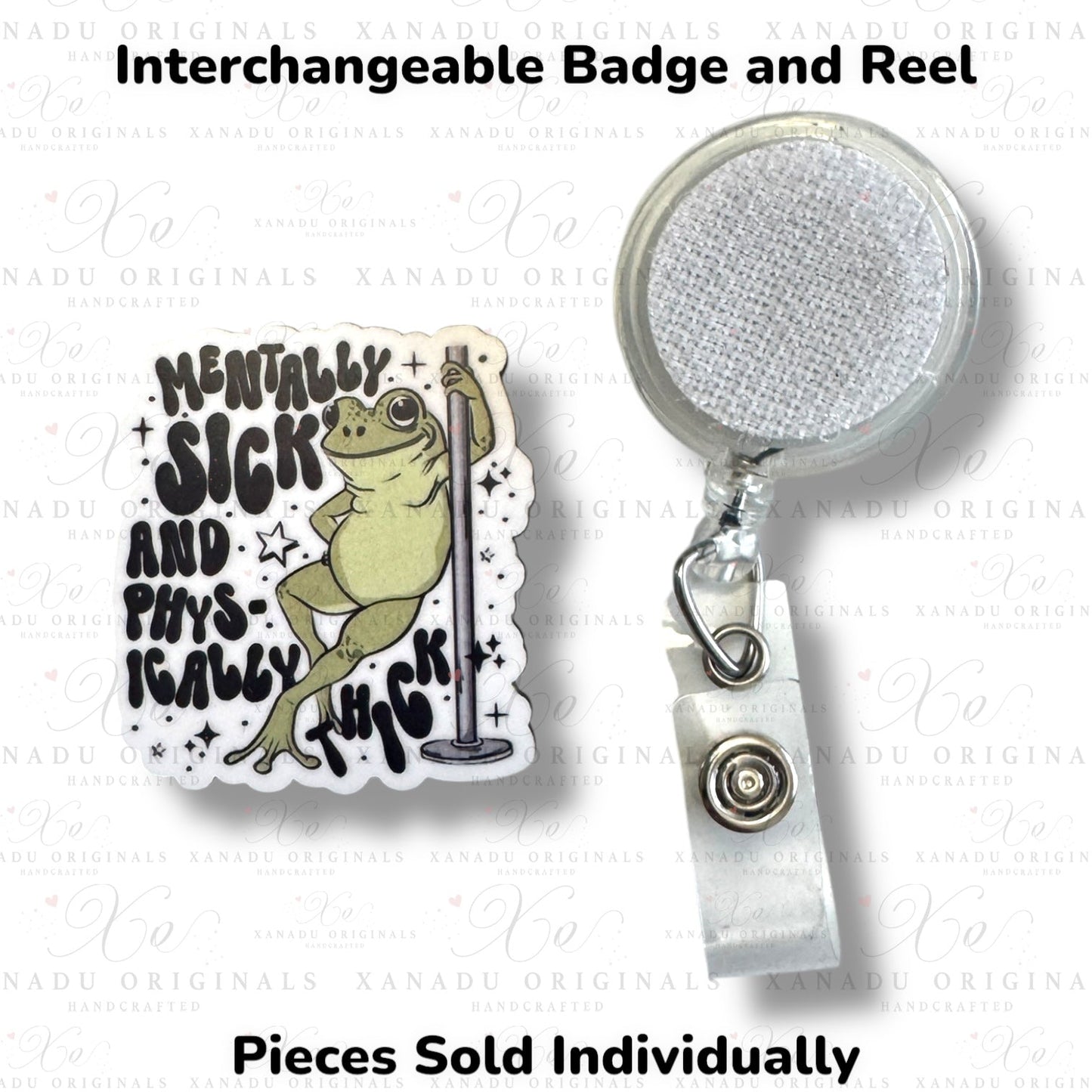 Sick and Thick Interchangeable Badge Button with Reel Option