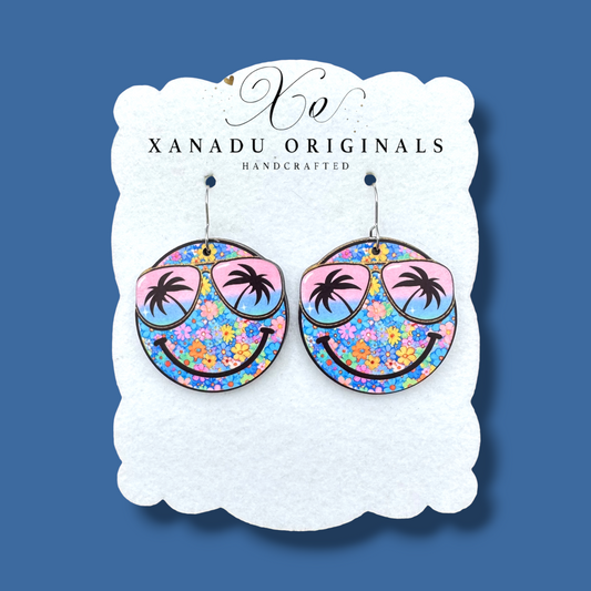 Tropical Smiley Earrings
