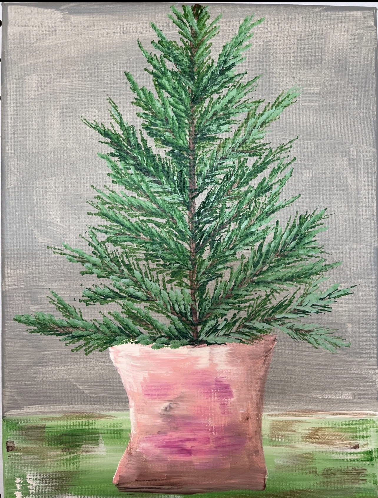 Evergreen Topiary Painting Class $35 11-17-25 6:00-8:00
