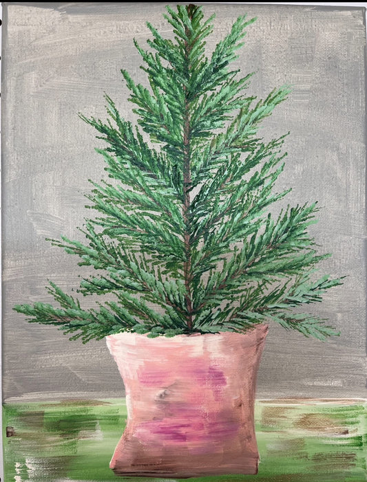 Evergreen Topiary Painting Class $35 11-17-25 6:00-8:00
