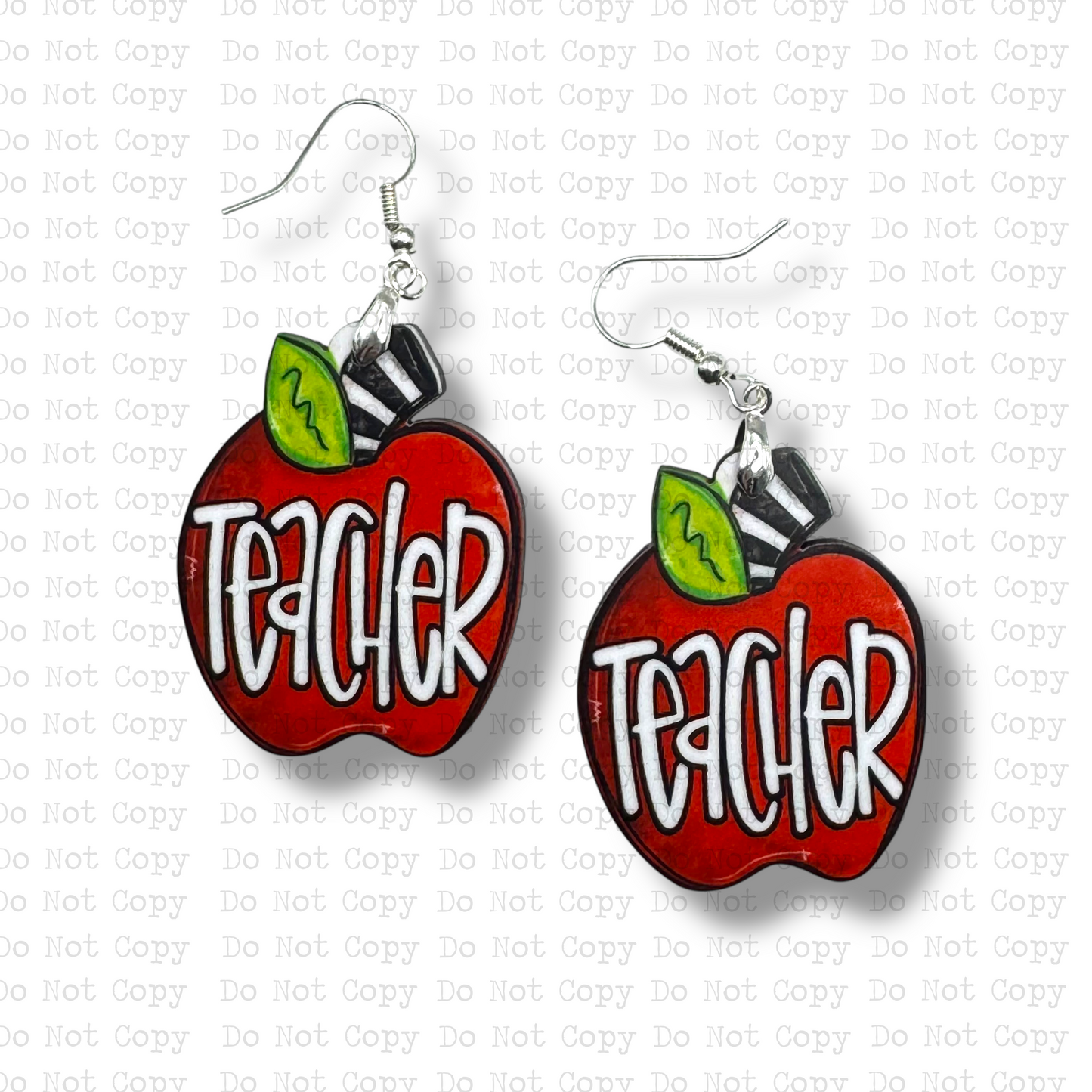 Teacher Apple Earring