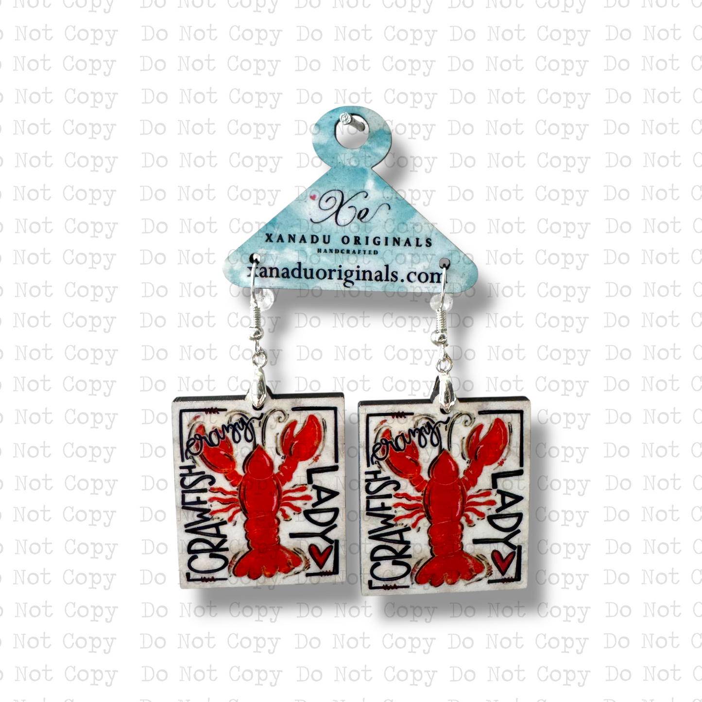 Crazy Crawfish Lady Earrings