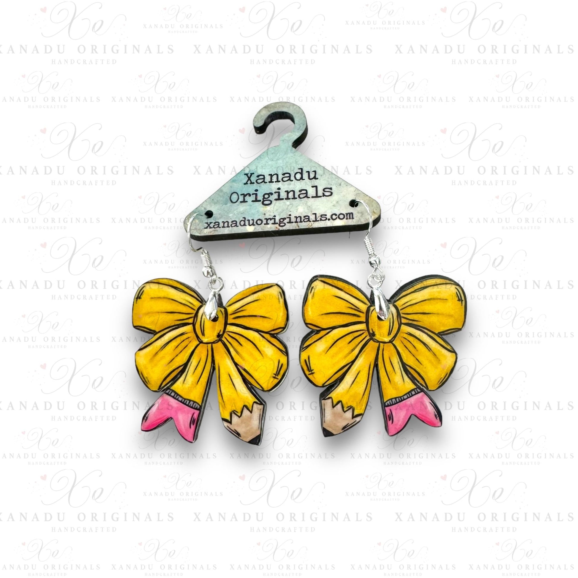 Pencil Bow Earrings - 1