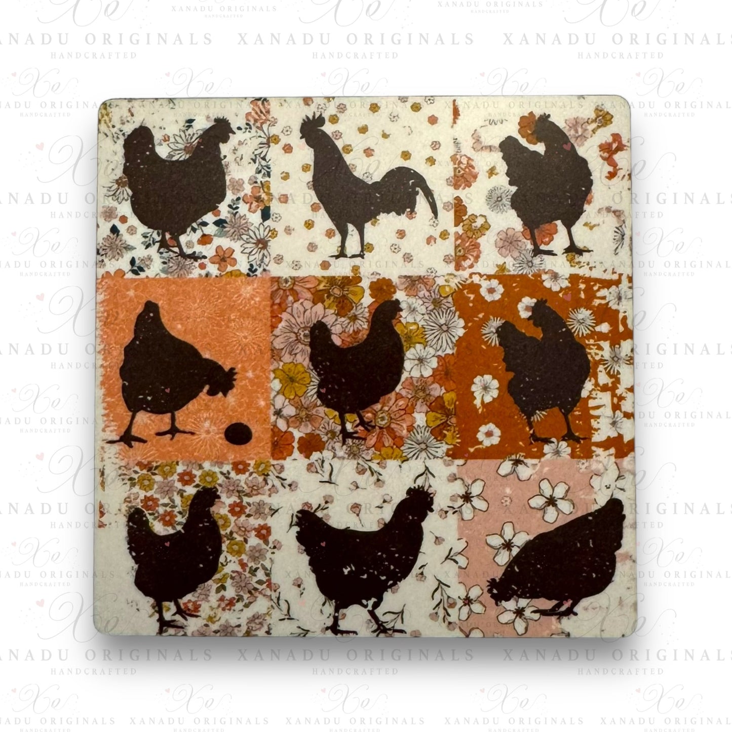 Vintage Chickens Magnet - 1