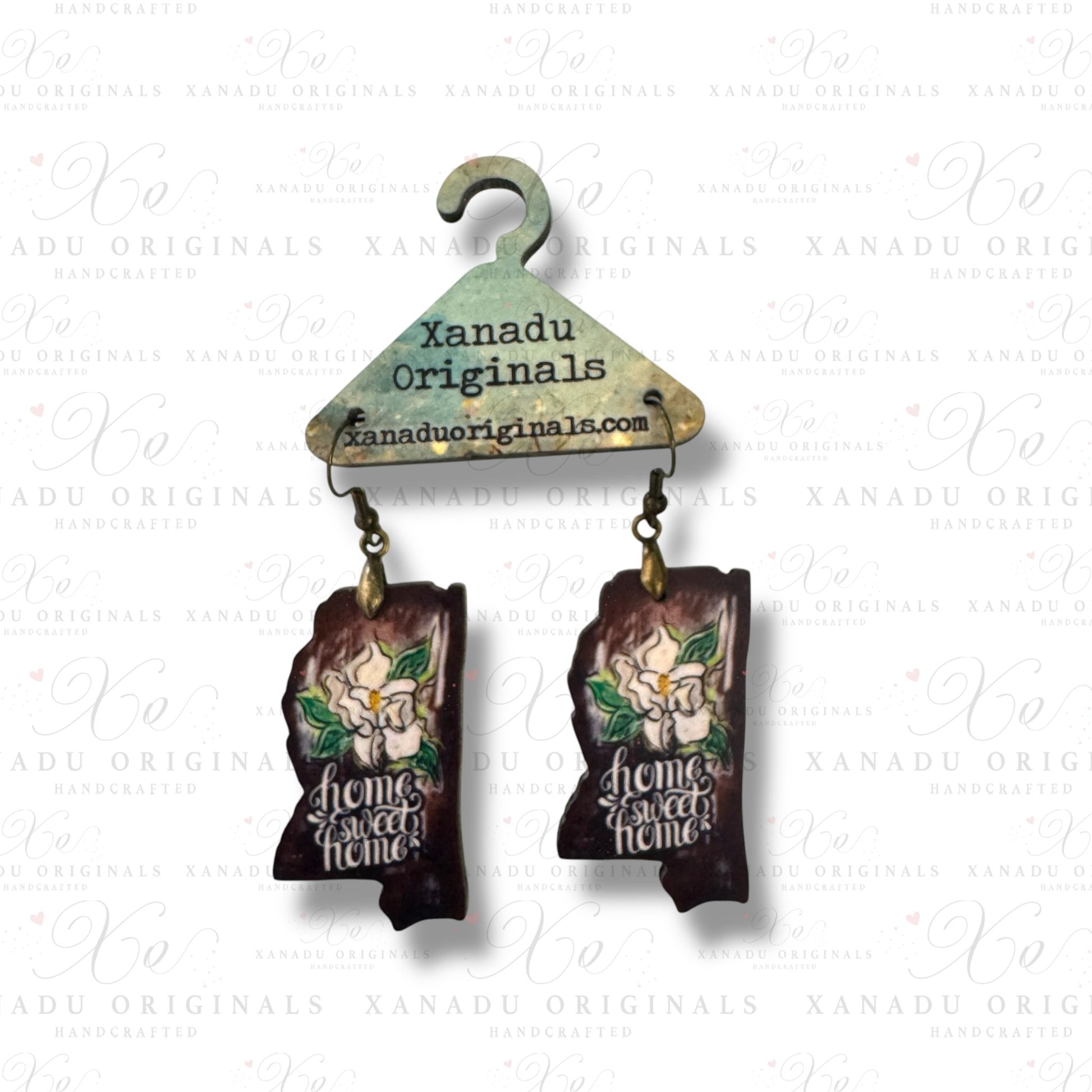 Mississippi Rugged Magnolia Earrings - 1