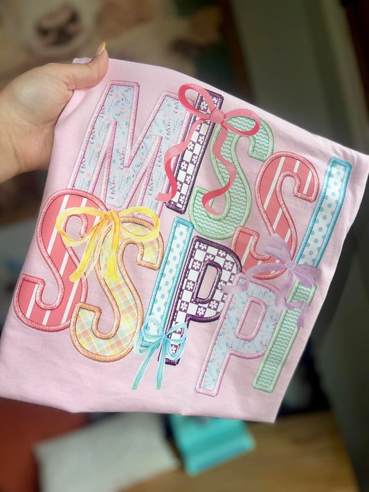 faux embroidery MS