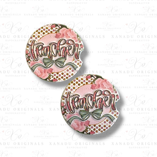 Teacher Ceramic Car Coasters