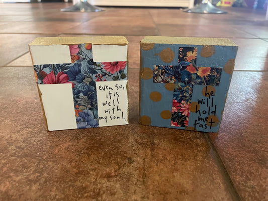 Cross blocks small