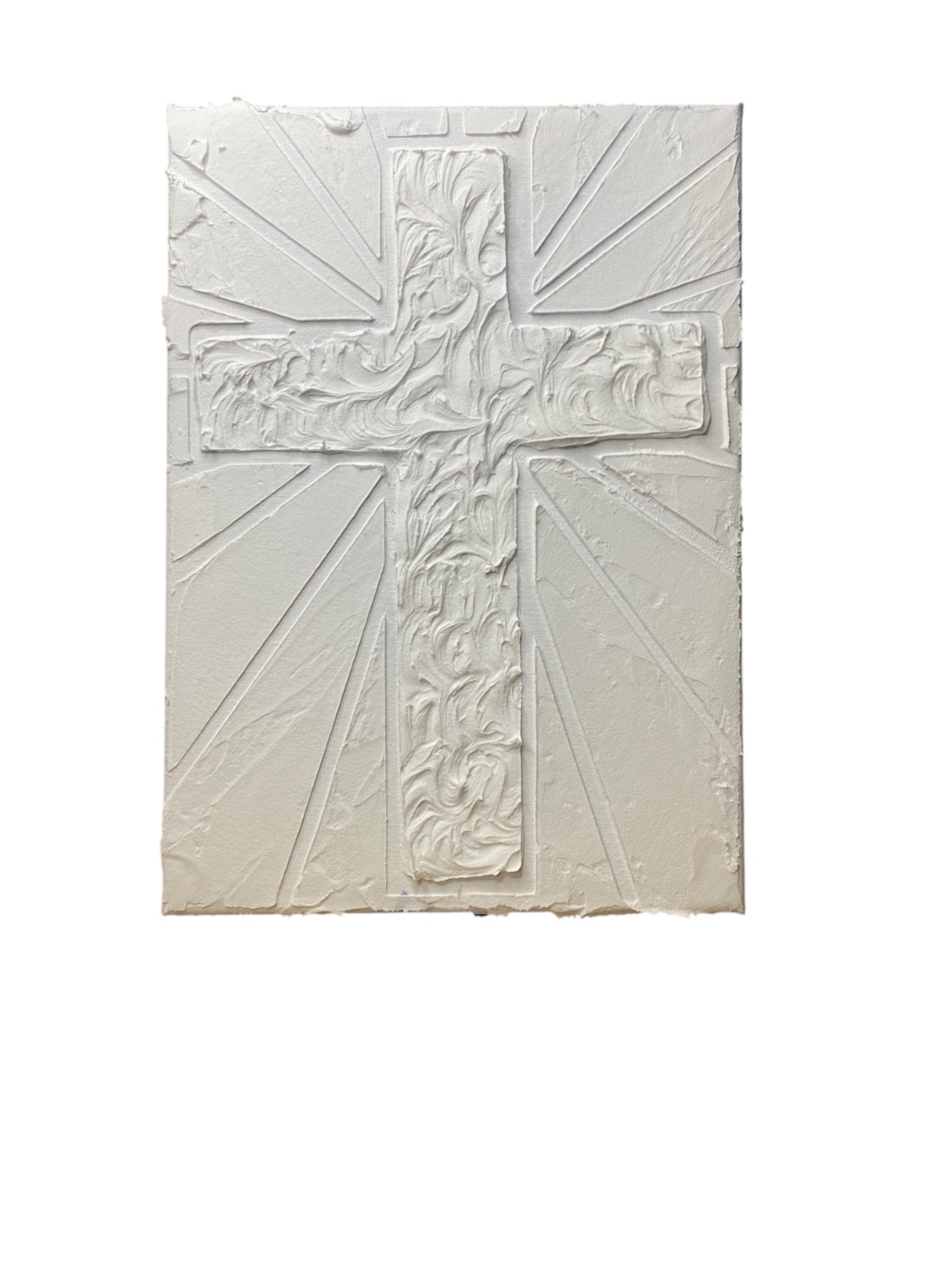 Cross- Textured Art DIY canvas – The Stompin' Grounds
