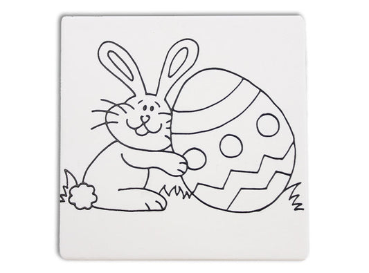 Ceramic Easter Bunny Party Tile
