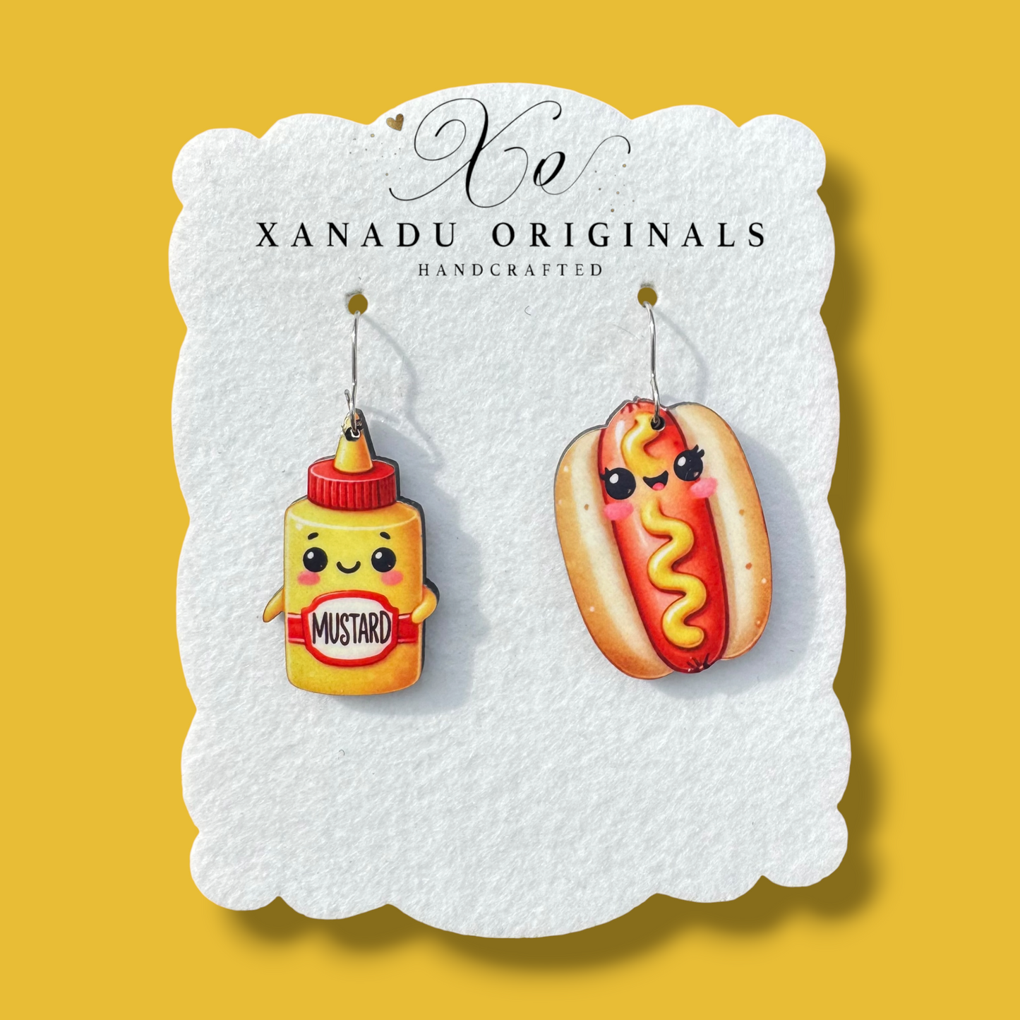 Mustard To My Hot Dog Earring