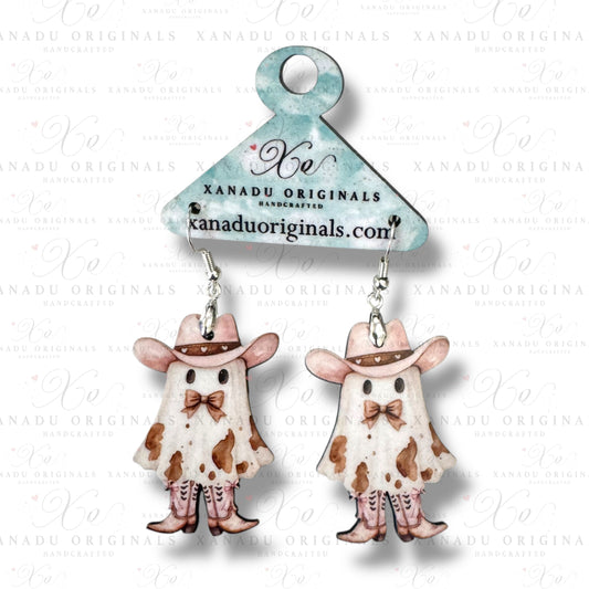 Sassy Cowgirl Ghost Earrings