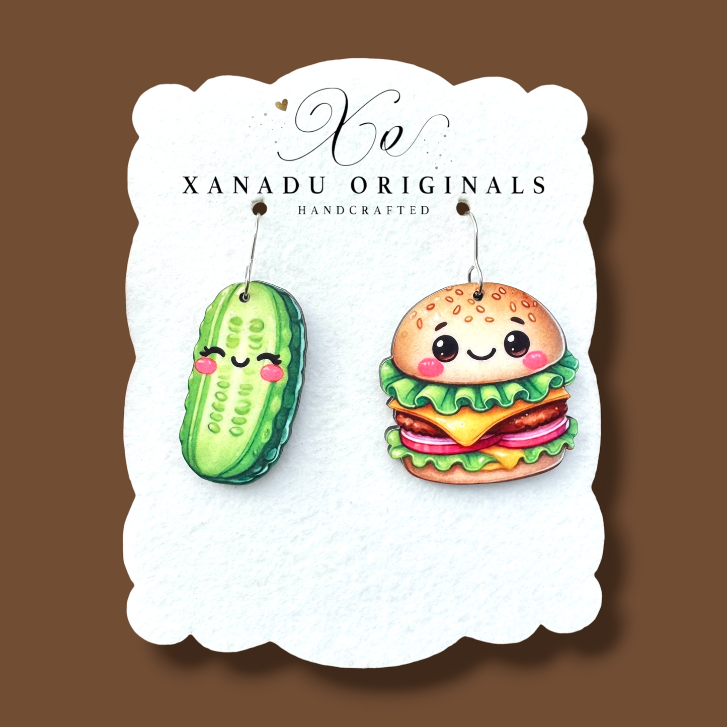 Pickle To My Burger Earring