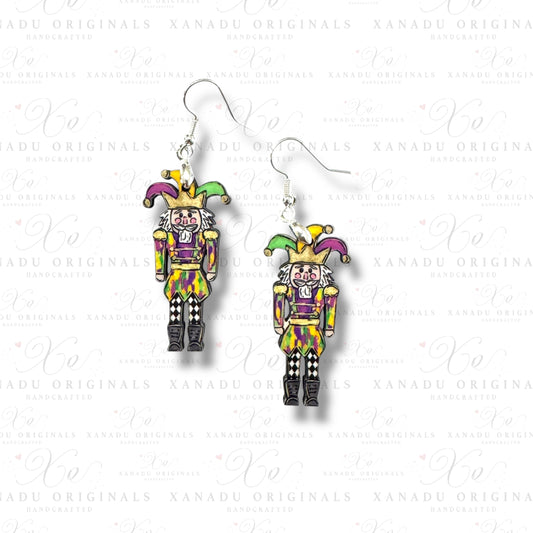 Mardi Gras Jester Earrings