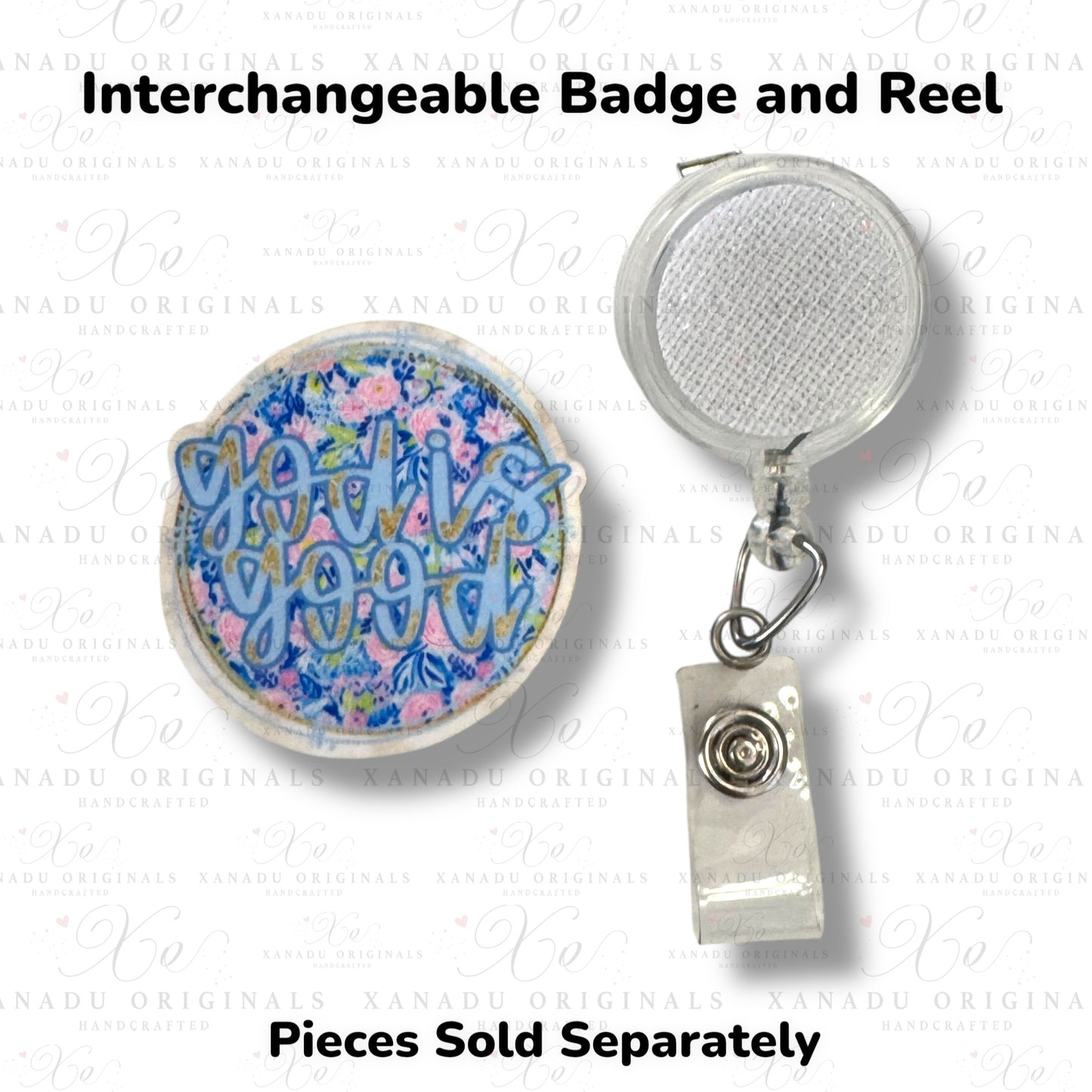God Is Good Interchangeable Badge Button with Reel Option