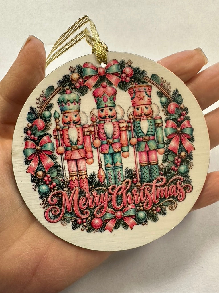 Nutcrackers & Wreath Ornament