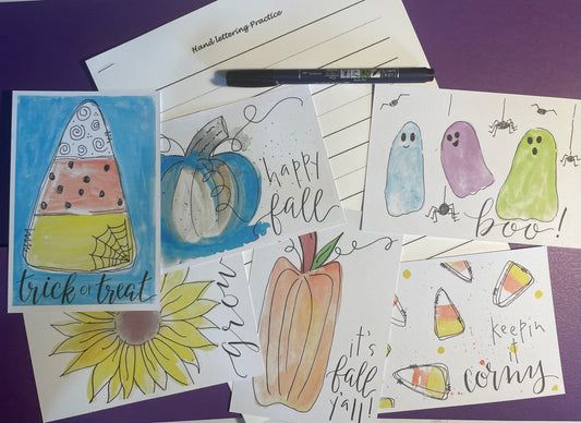 Fall Handlettering Class $45 9-23-25 6:00-8:00