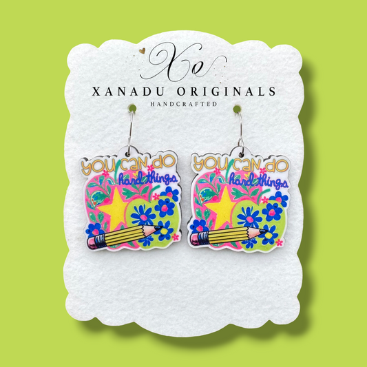 You Can Do Hard Things Earrings