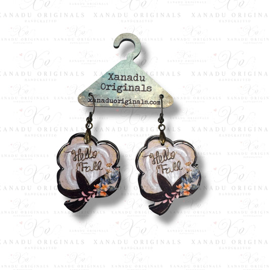 Fall Cotton Earrings