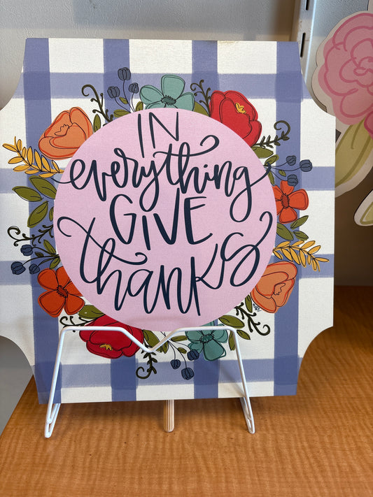 In Everything Give Thanks Topper