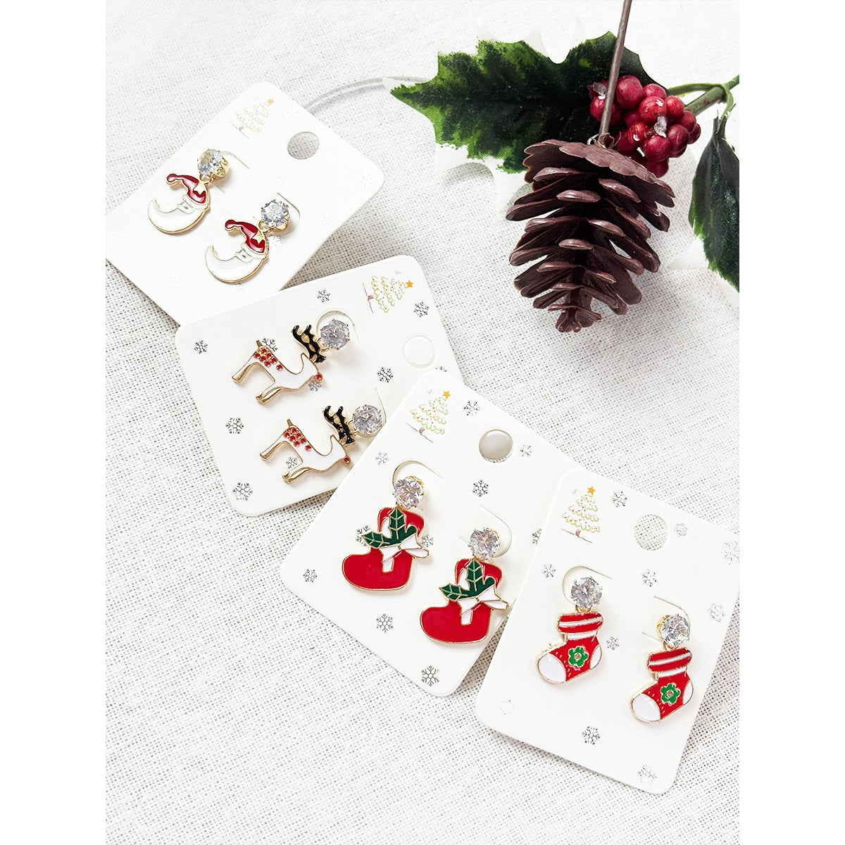 Adorable Christmas Earring Set