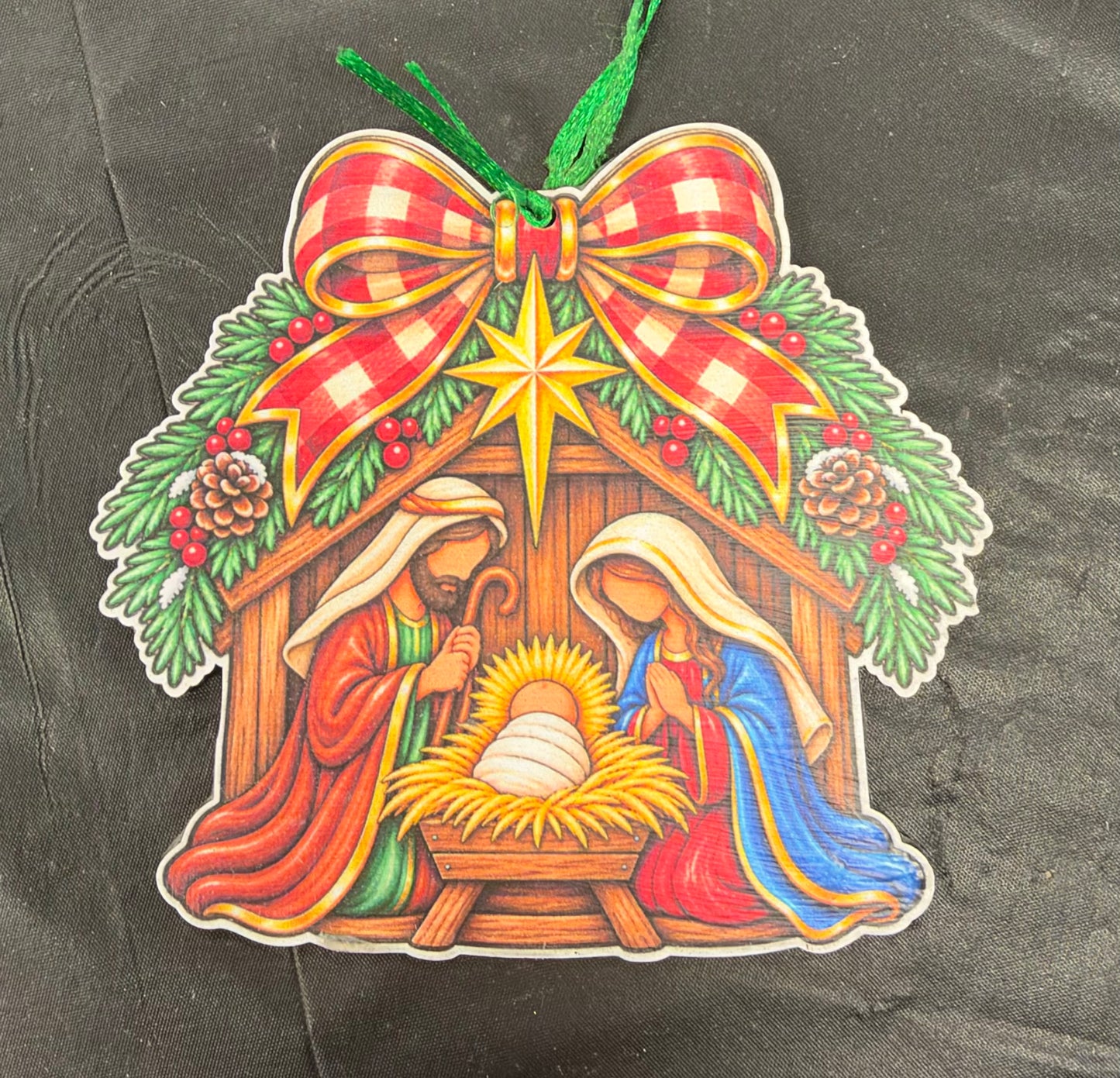 Manger Ornament