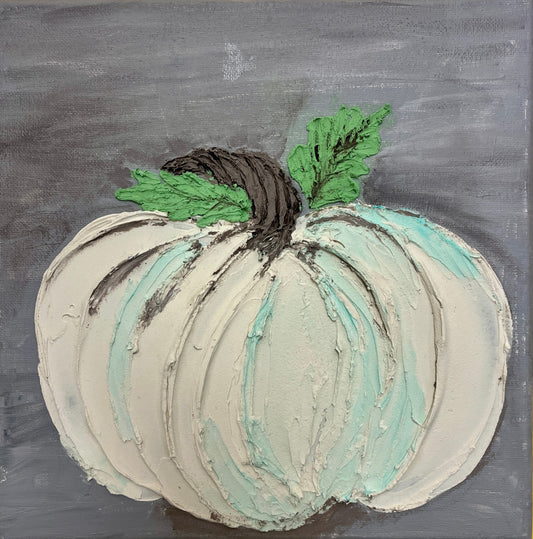 Textured Pumpkin Painting Class  $35  8-31-24  10:00-12:00