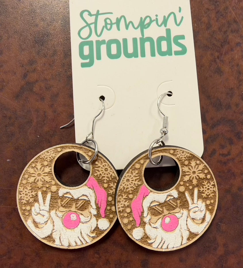 Sassy Santa Earrings