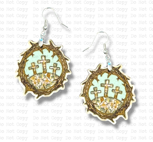 Crown of Thorns Pastel Earrings