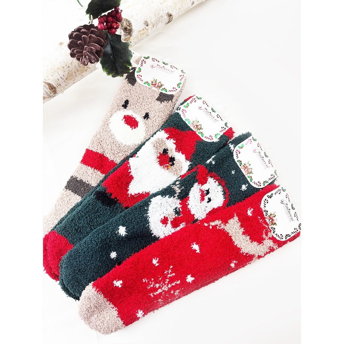 Cozy Christmas Winter Plush Socks