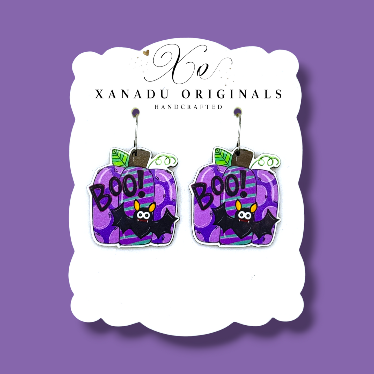 Jack O Lantern Dangle Earrings