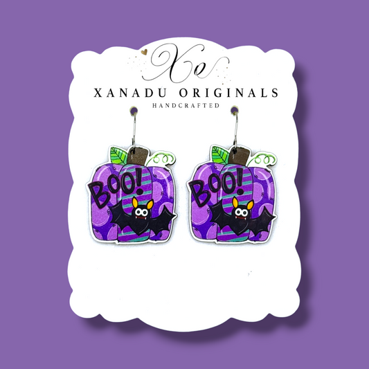 Jack O Lantern Dangle Earrings