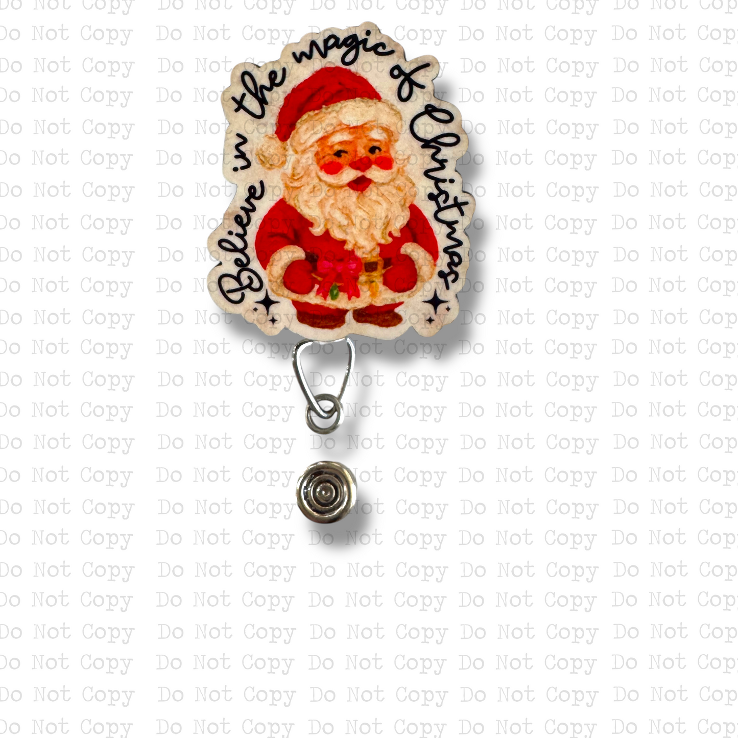 Magic Of Christmas Interchangeable Badge Button with Reel Option