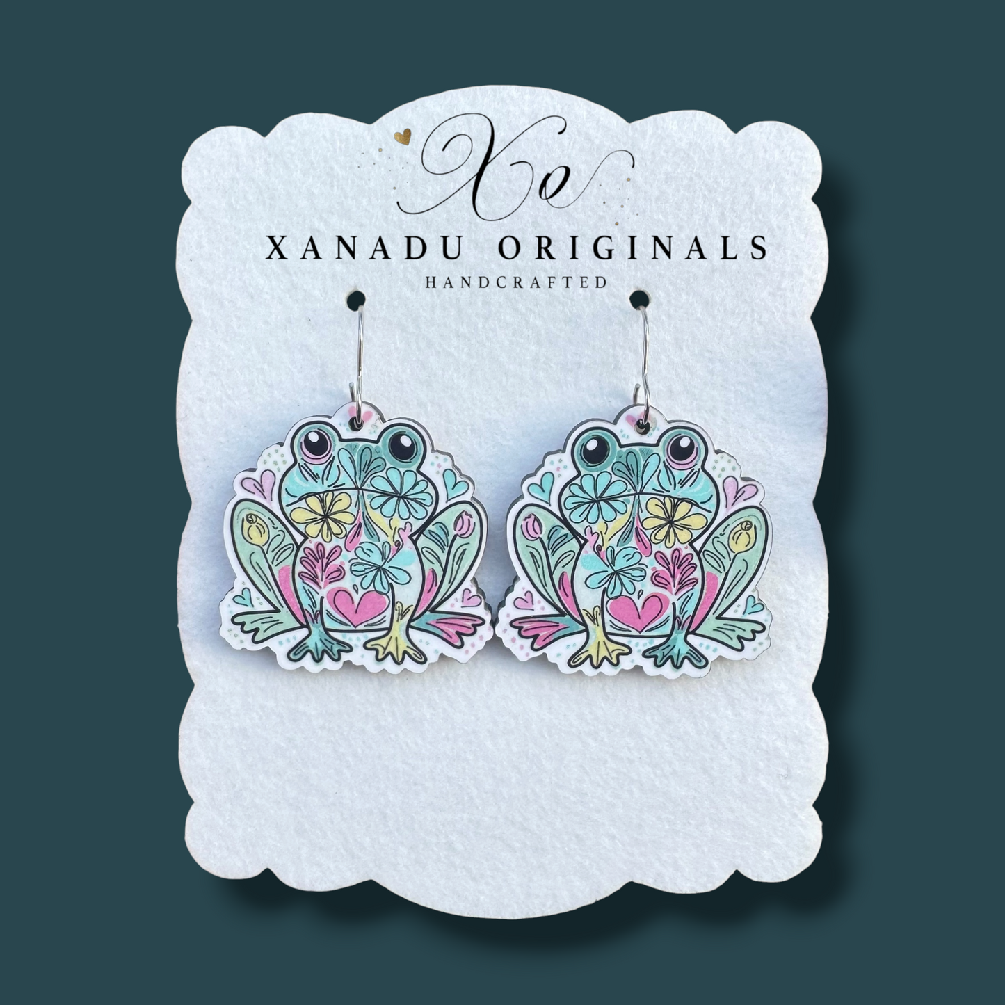 Boho Frog Dangle Earrings