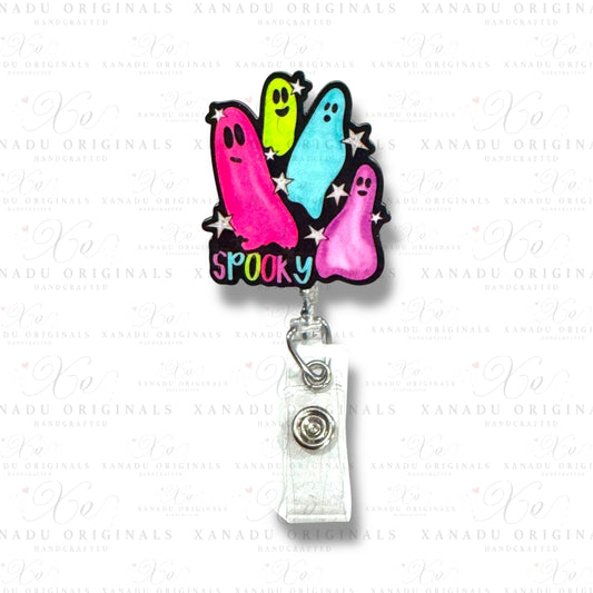Stay Spooky Interchangeable Badge Button with Reel Option