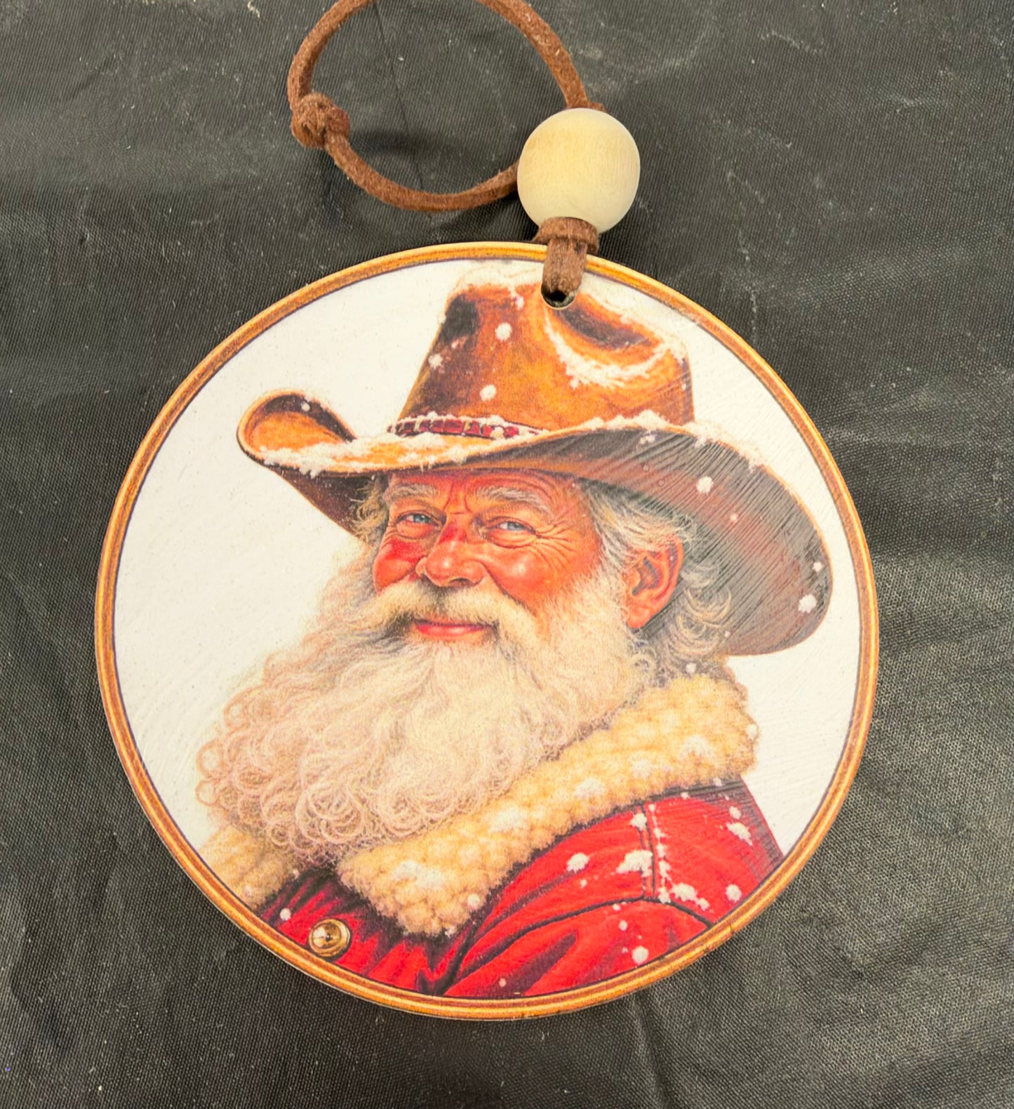 Cowboy Santa Ornament