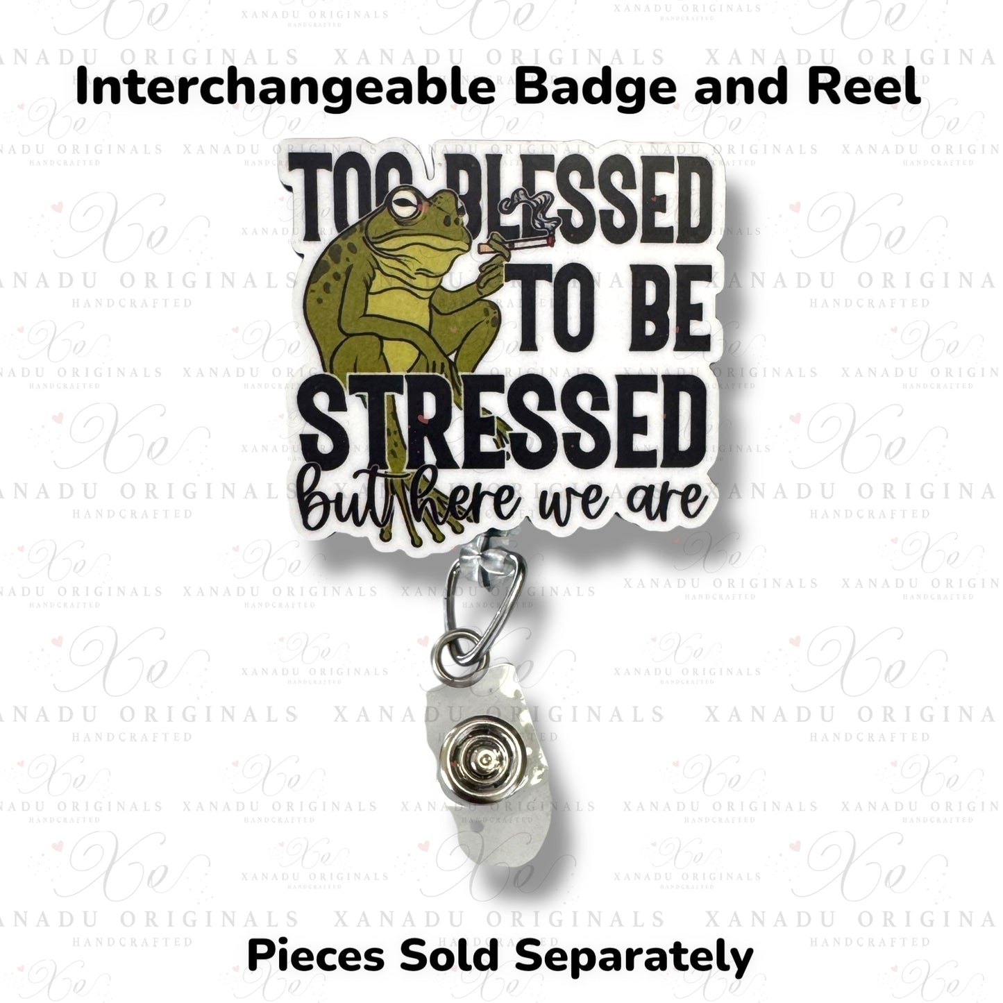Too Blessed Interchangeable Badge Button with Reel Option