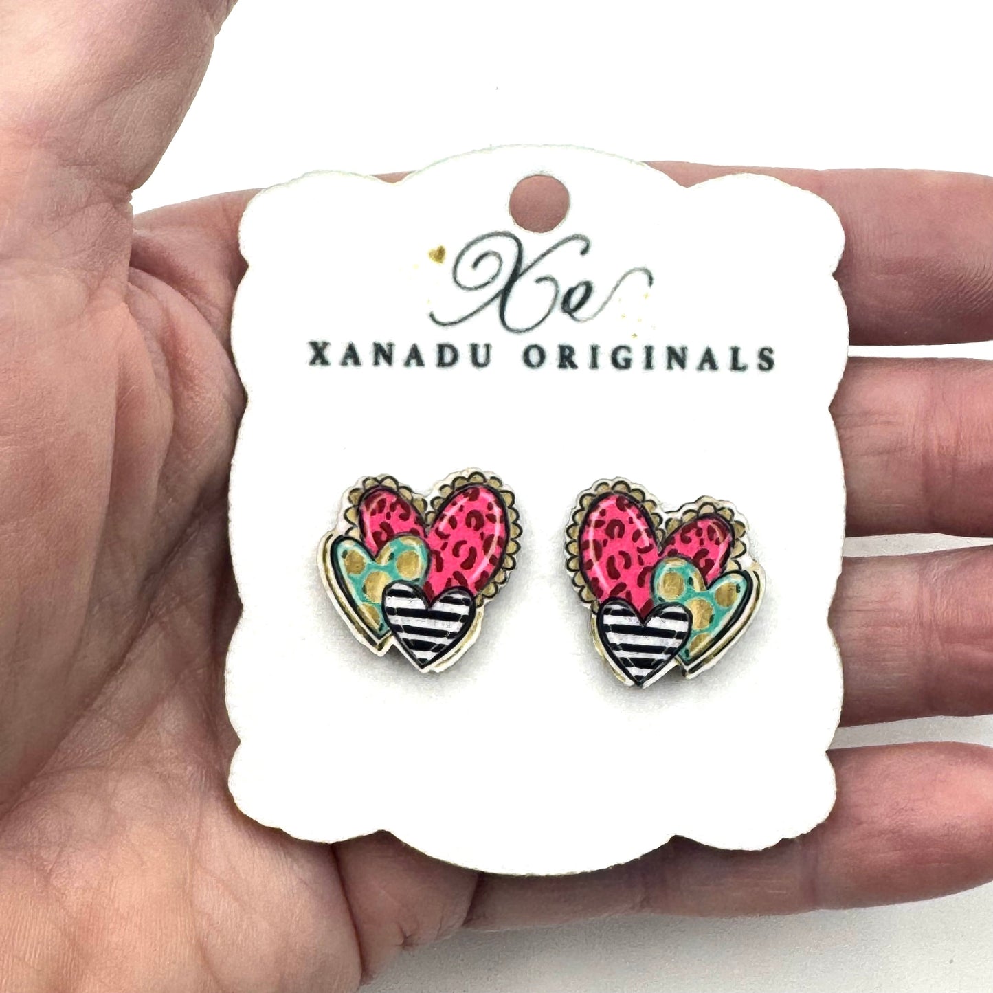 STUD Bright Heart Trio With Post