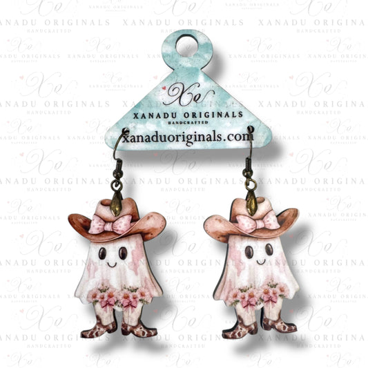 Cowgirl Ghost Earrings
