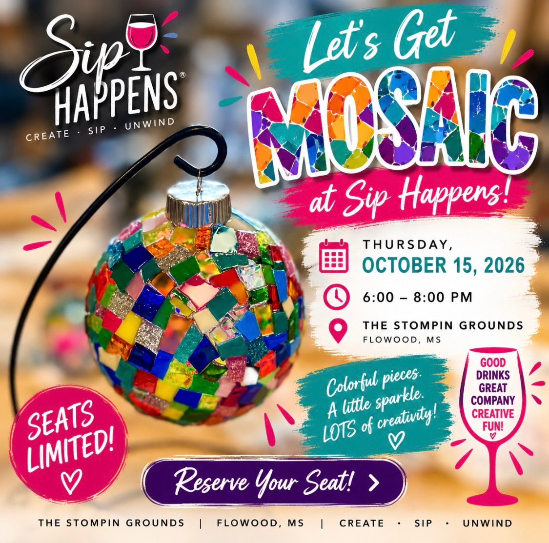 Sip Happens at The Stompin Grounds 10-15-26