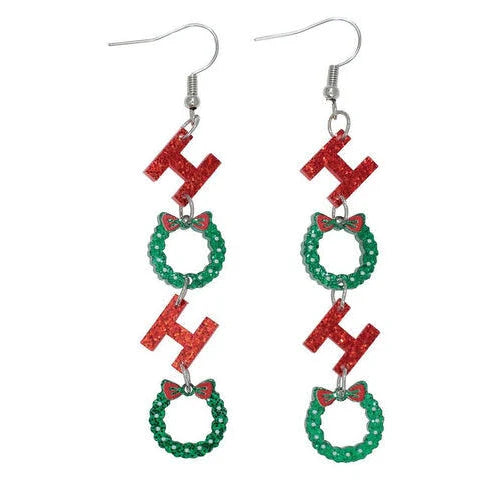 HoHo Wreath Earrings
